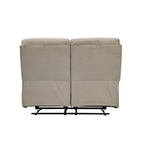 Sofá reclinable 2 cuerpos Logan gris claro