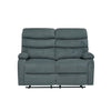 Sofá reclinable 2 cuerpos Logan gris oscuro