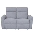Sofá reclinable 2 cuerpos Milán gris claro
