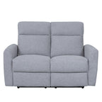 Sofá reclinable 2 cuerpos Milán gris claro