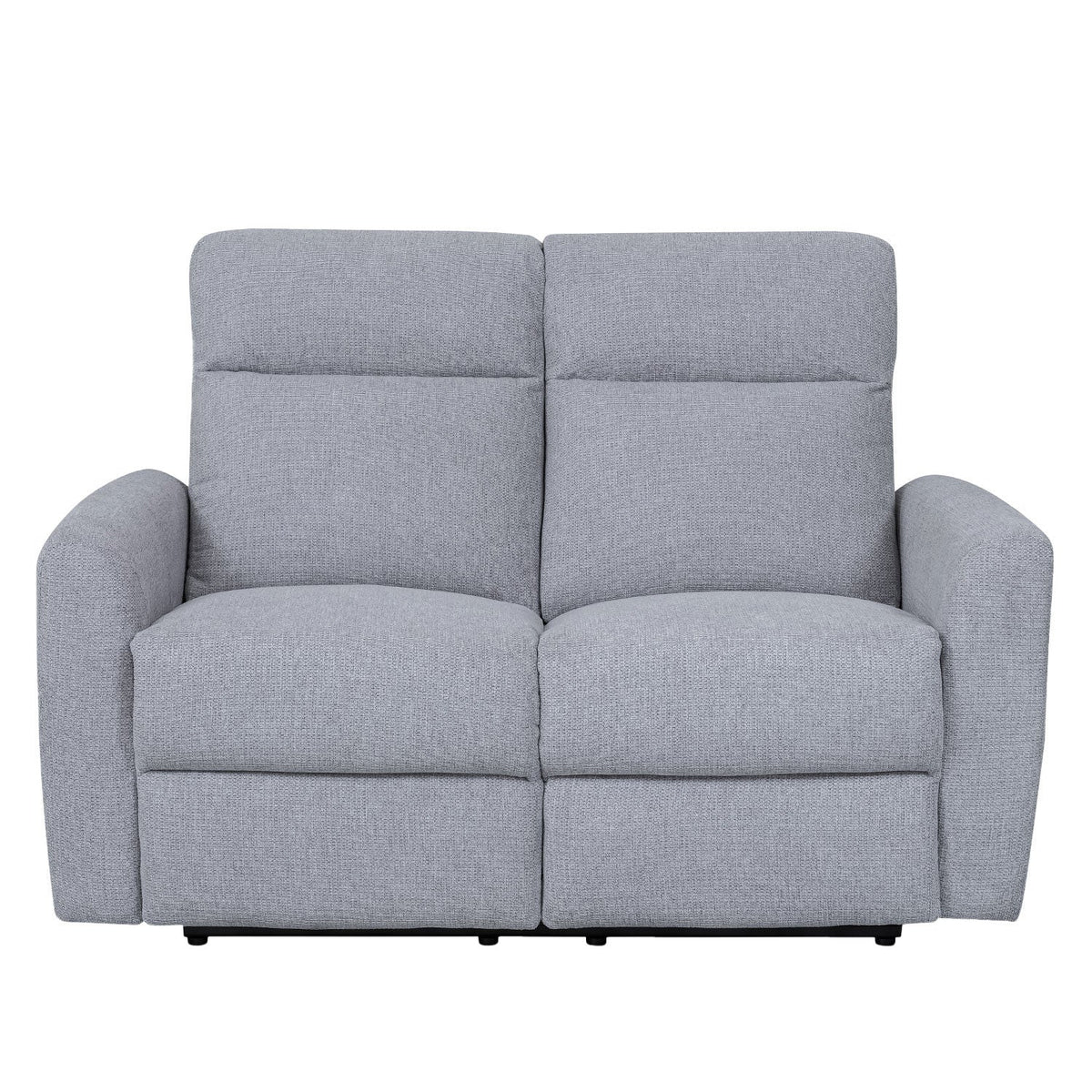 Sofá reclinable 2 cuerpos Milán gris claro