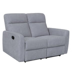 Sofá reclinable 2 cuerpos Milán gris claro