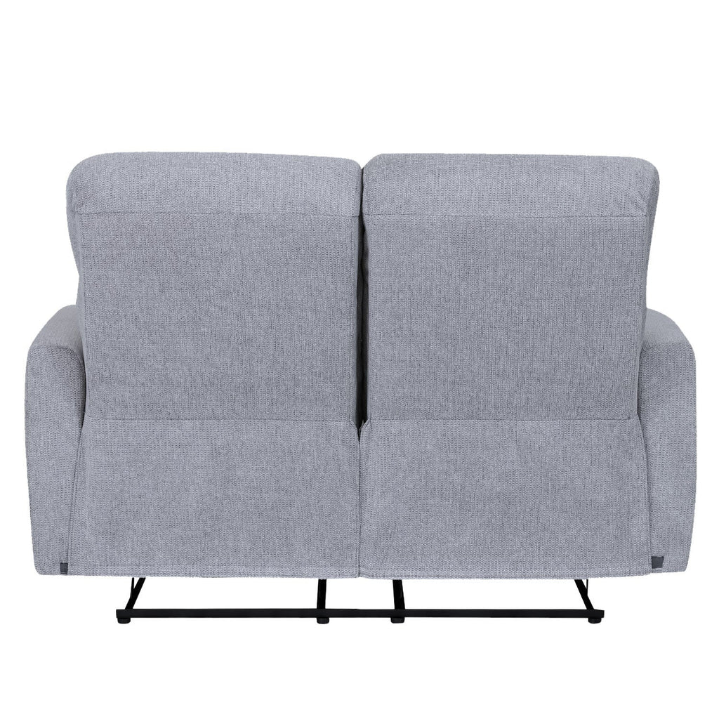 Sofá reclinable 2 cuerpos Milán gris claro