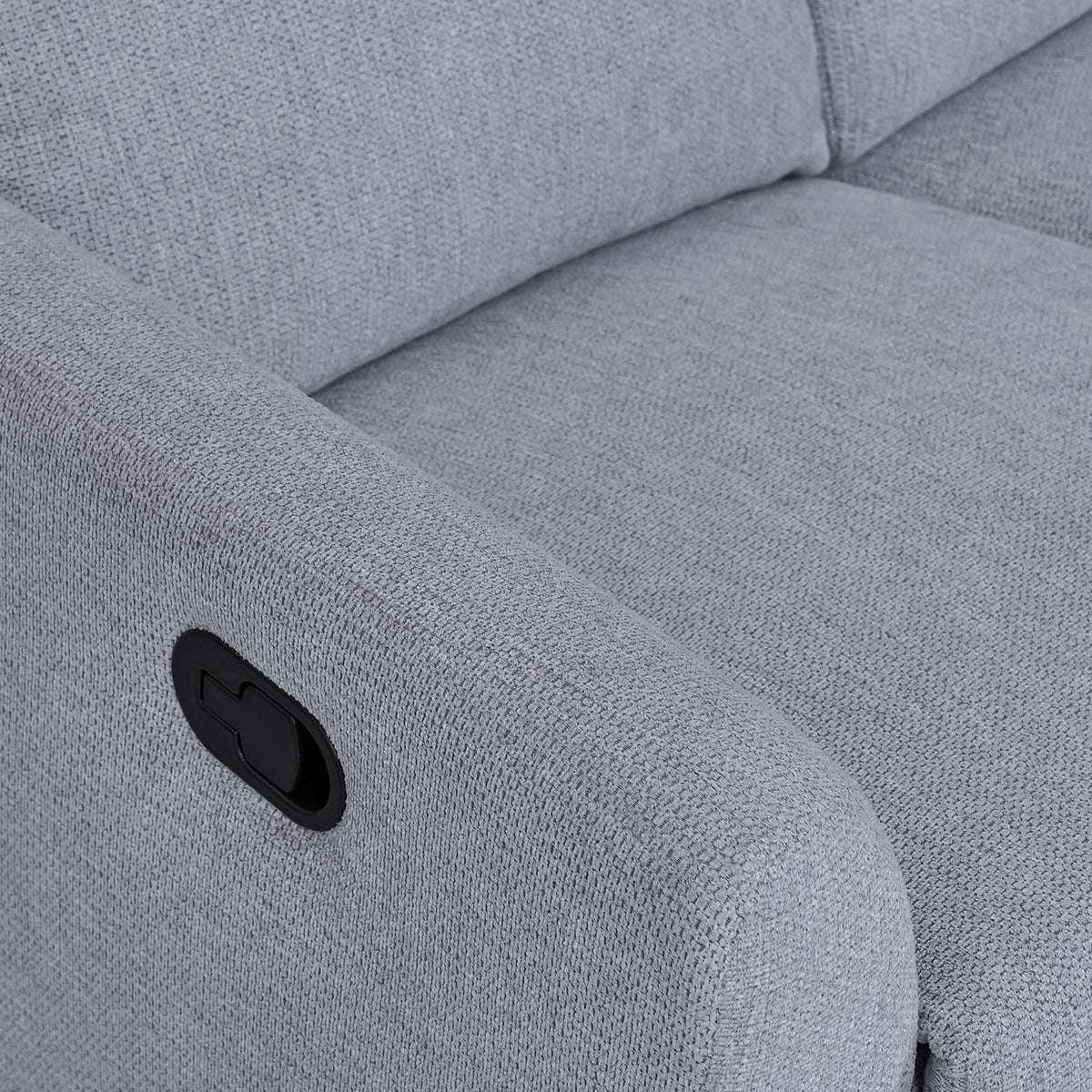 Sofá reclinable 2 cuerpos Milán gris claro