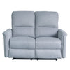 Sofá reclinable 2 cuerpos Milos gris