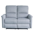 Sofá reclinable 2 cuerpos Milos gris