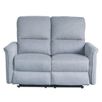 Sofá reclinable 2 cuerpos Milos gris