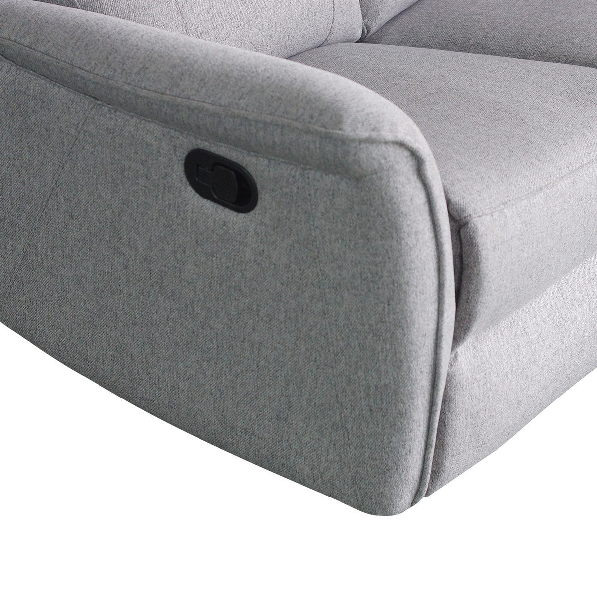 Sofá reclinable 2 cuerpos Milos gris