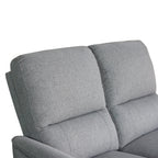Sofá reclinable 2 cuerpos Milos gris