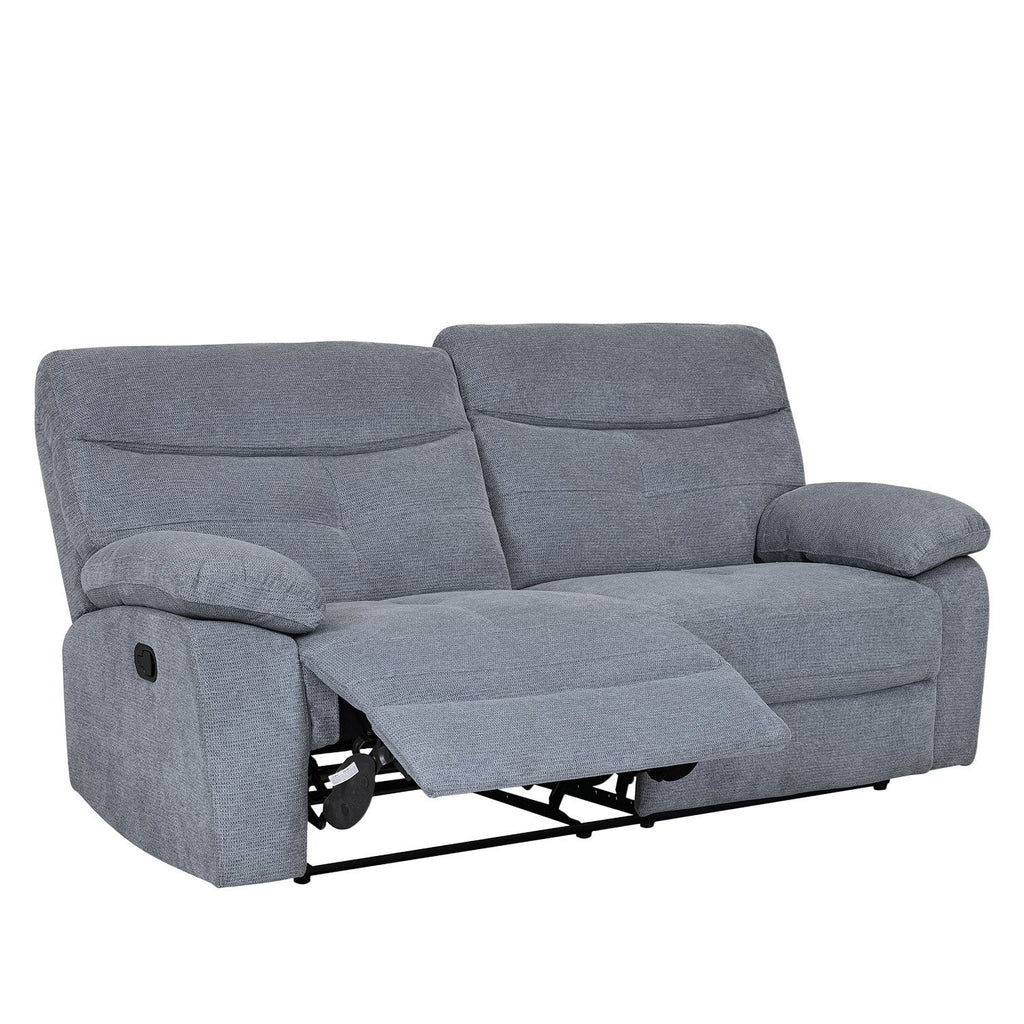Sofá reclinable 3 cuerpos Génova gris claro