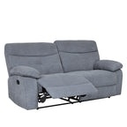 Sofá reclinable 3 cuerpos Génova gris claro