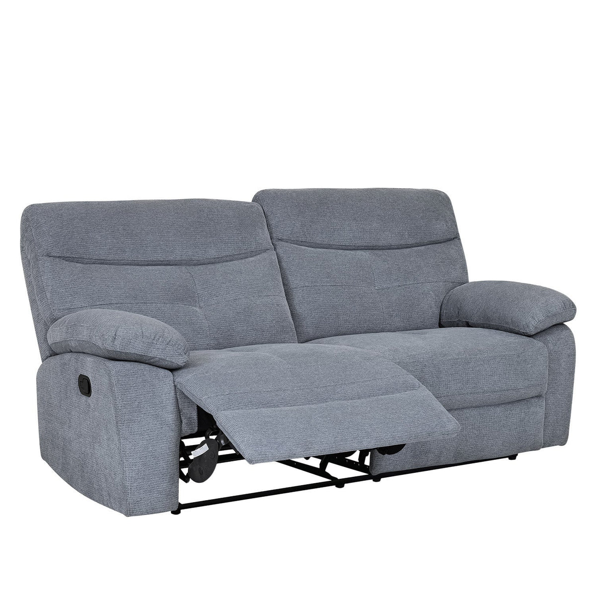 Sofá reclinable 3 cuerpos Génova gris claro