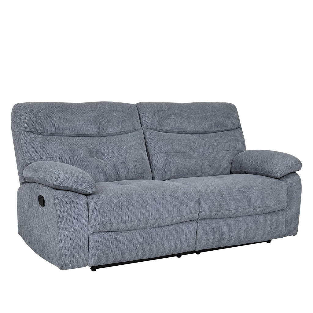 Sofá reclinable 3 cuerpos Génova gris claro
