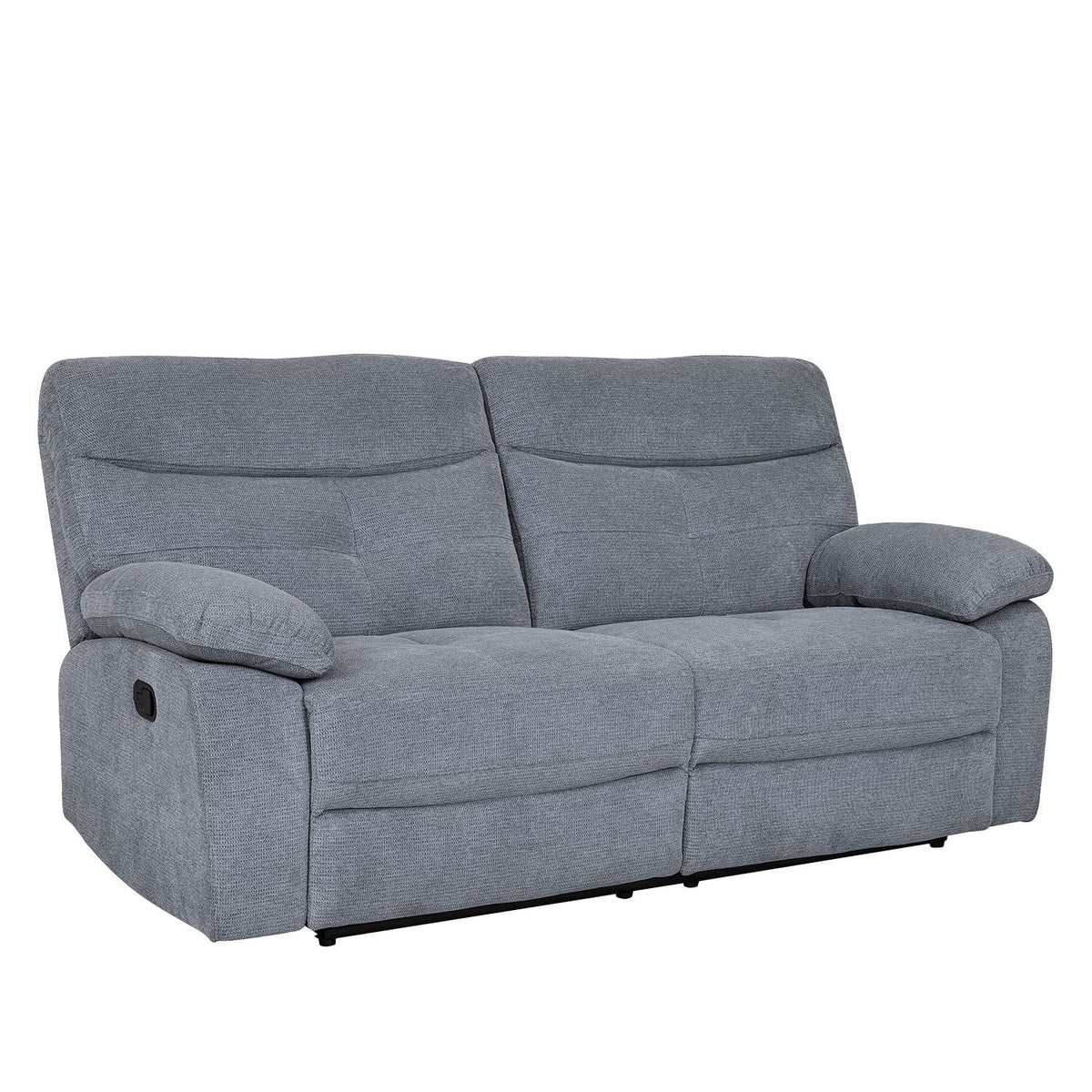 Sofá reclinable 3 cuerpos Génova gris claro