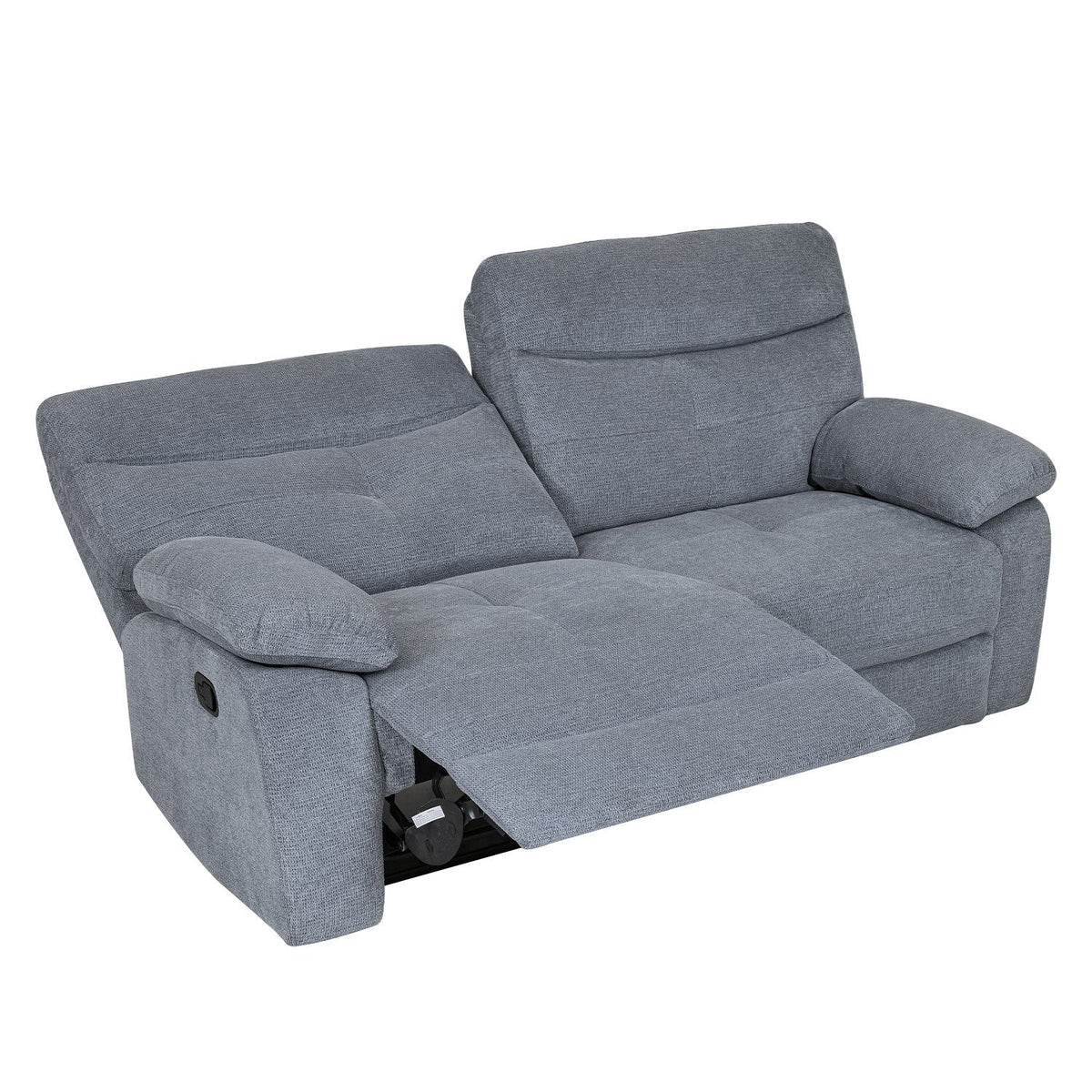 Sofá reclinable 3 cuerpos Génova gris claro
