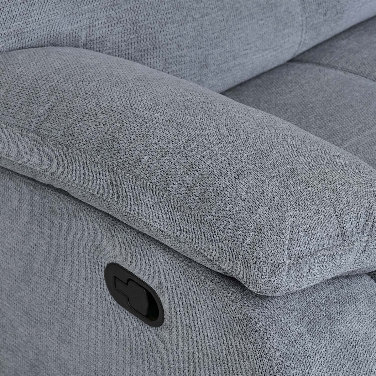 Sofá reclinable 3 cuerpos Génova gris claro