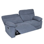 Sofá reclinable 3 cuerpos Génova gris oscuro