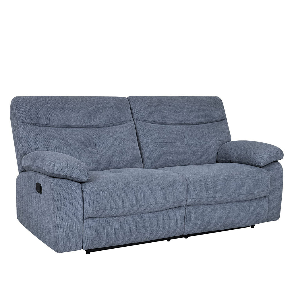 Sofá reclinable 3 cuerpos Génova gris oscuro