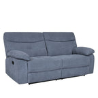 Sofá reclinable 3 cuerpos Génova gris oscuro