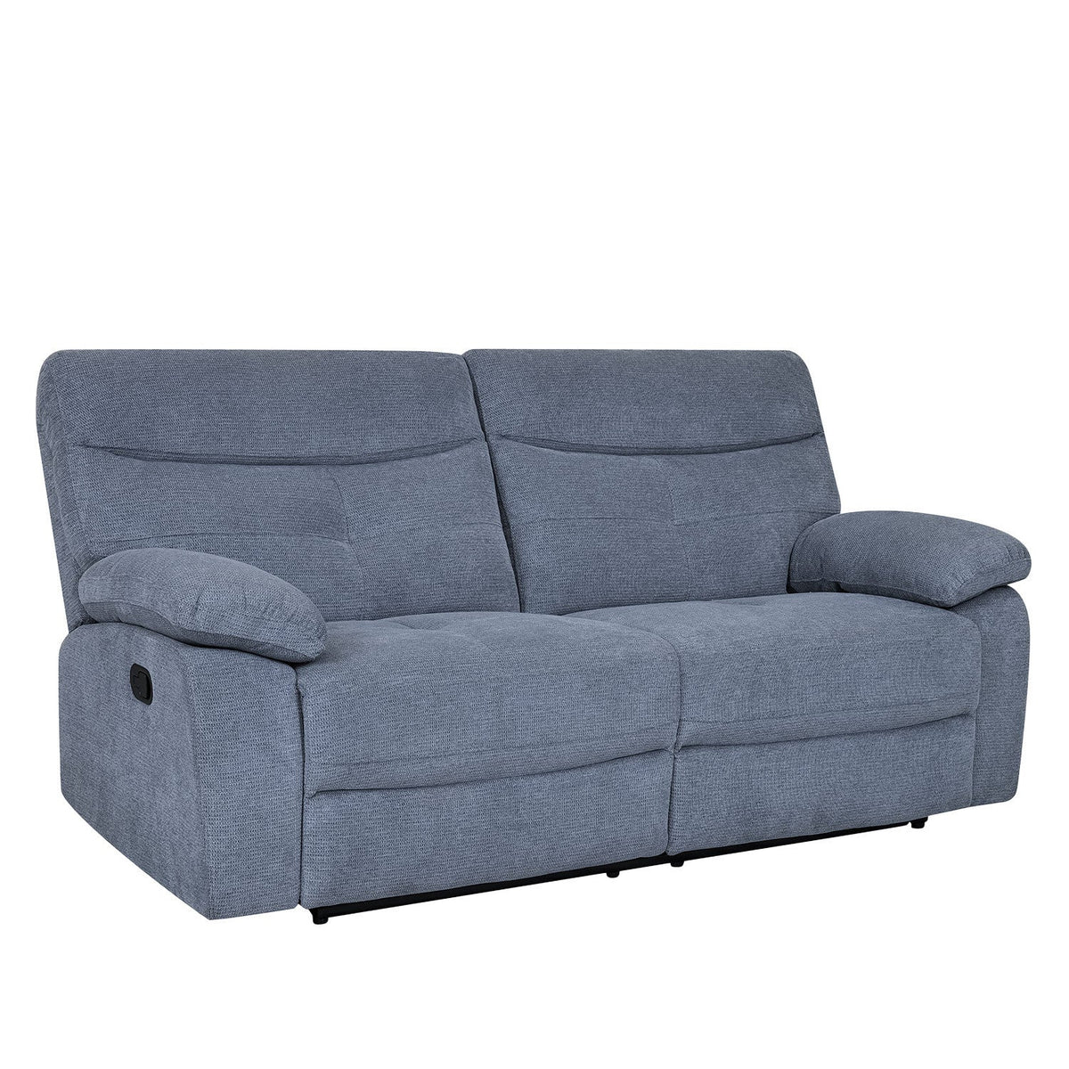 Sofá reclinable 3 cuerpos Génova gris oscuro