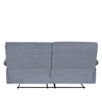 Sofá reclinable 3 cuerpos Génova gris oscuro