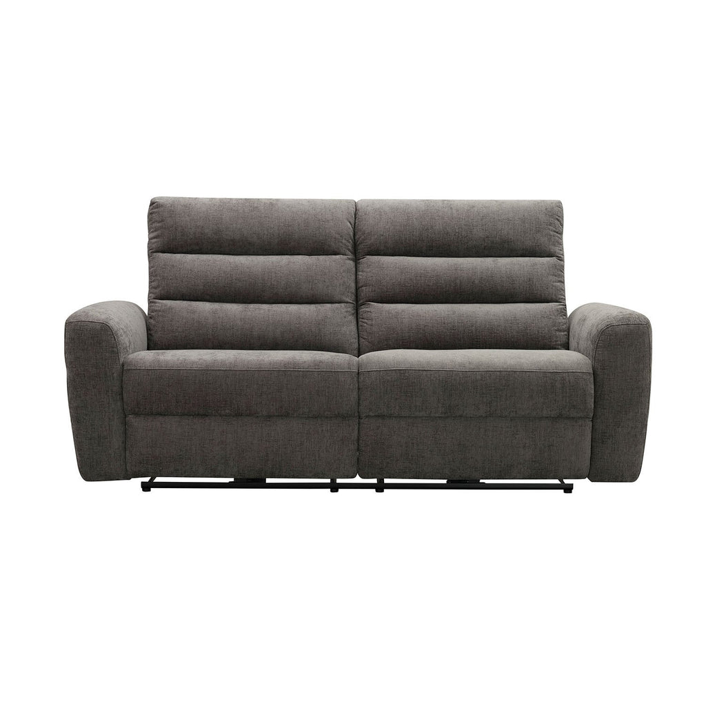 Sofá reclinable 3 cuerpos Lima gris oscuro