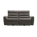 Sofá reclinable 3 cuerpos Lima gris oscuro