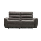 Sofá reclinable 3 cuerpos Lima gris oscuro