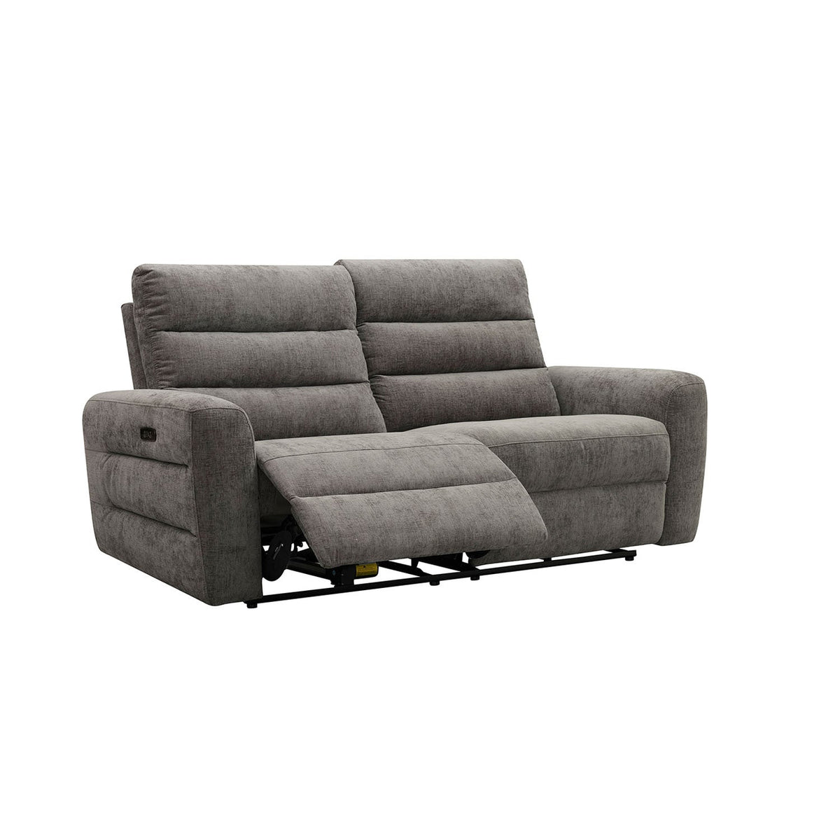 Sofá reclinable 3 cuerpos Lima gris oscuro
