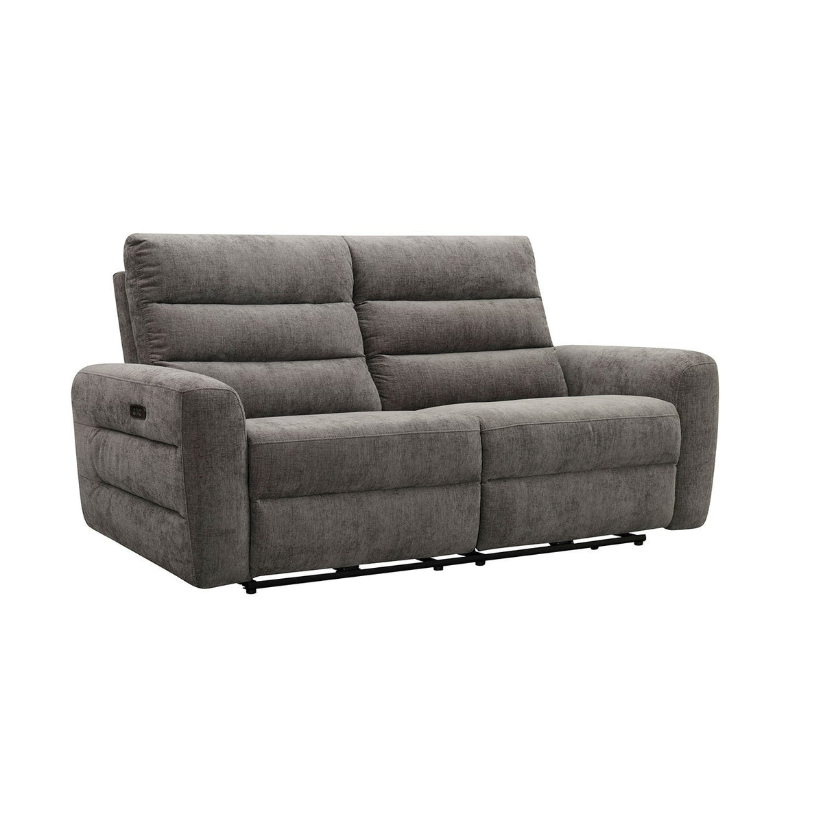 Sofá reclinable 3 cuerpos Lima gris oscuro