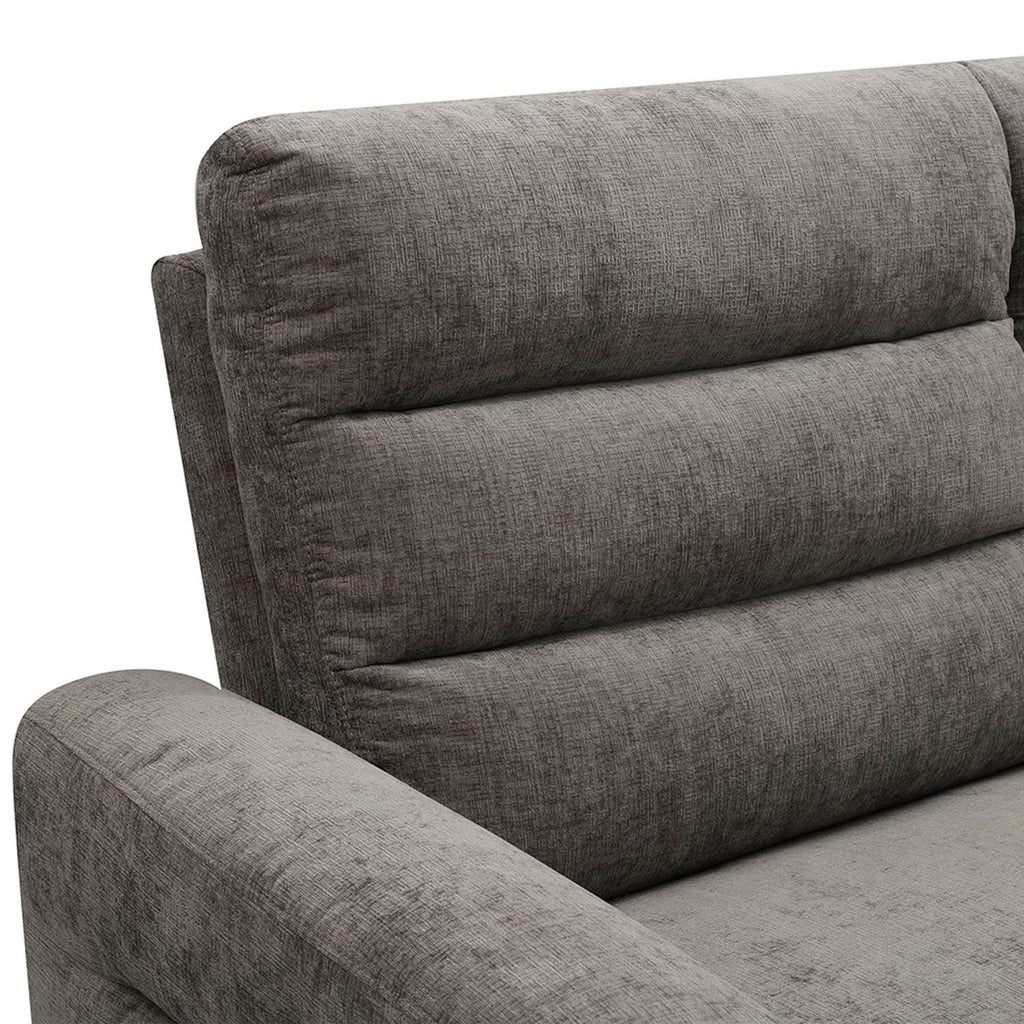 Sofá reclinable 3 cuerpos Lima gris oscuro