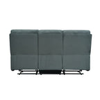 Sofá reclinable 3 cuerpos Logan gris oscuro