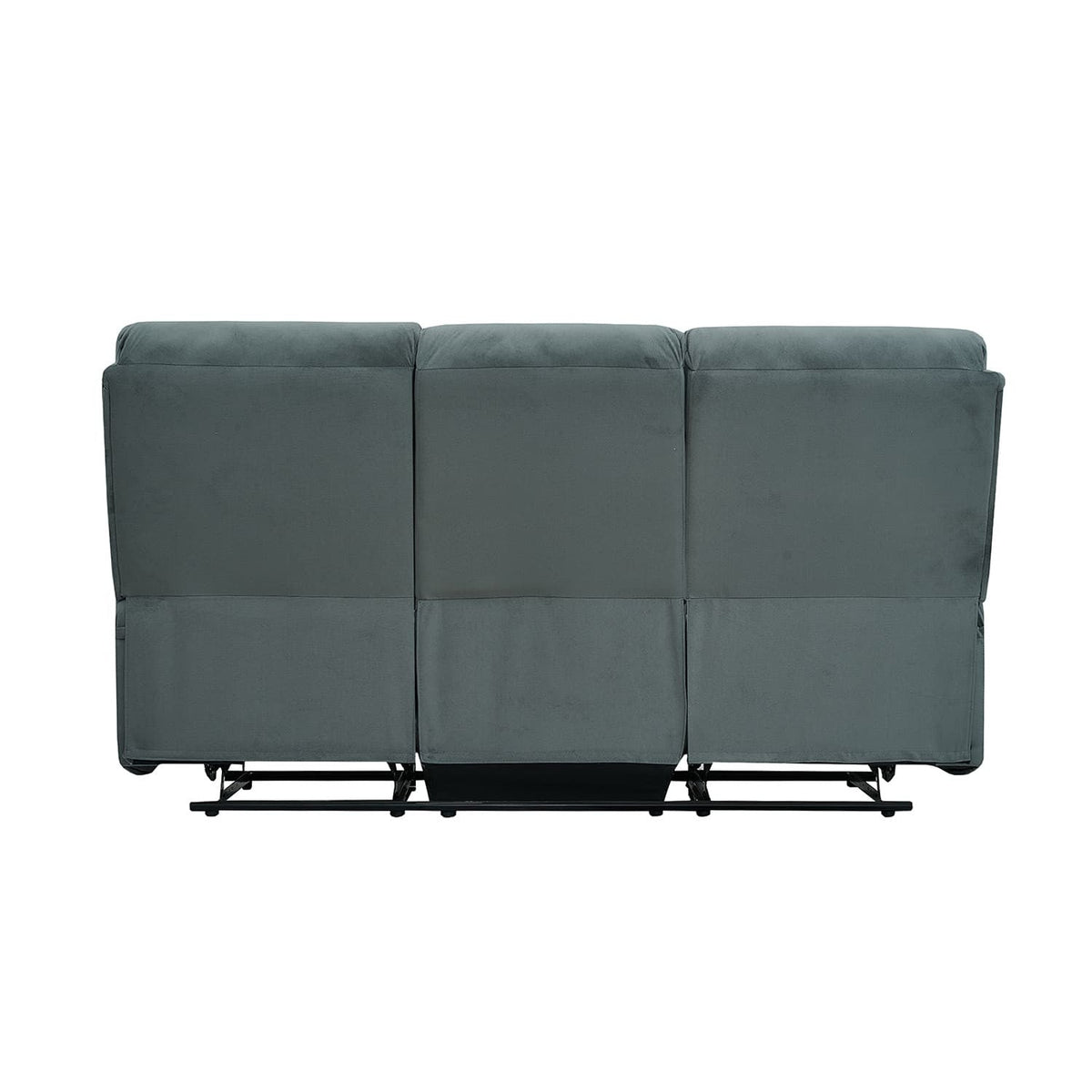 Sofá reclinable 3 cuerpos Logan gris oscuro