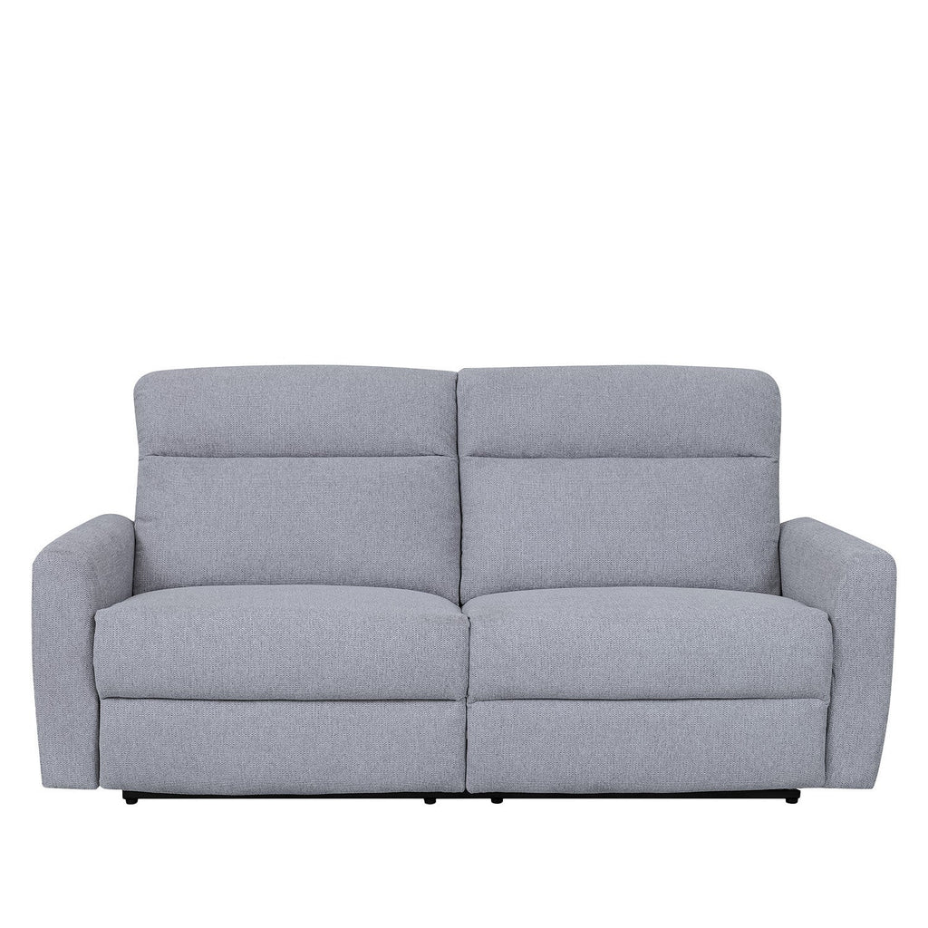 Sofá reclinable 3 cuerpos Milán gris claro