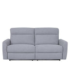 Sofá reclinable 3 cuerpos Milán gris claro