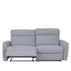 Sofá reclinable 3 cuerpos Milán gris claro