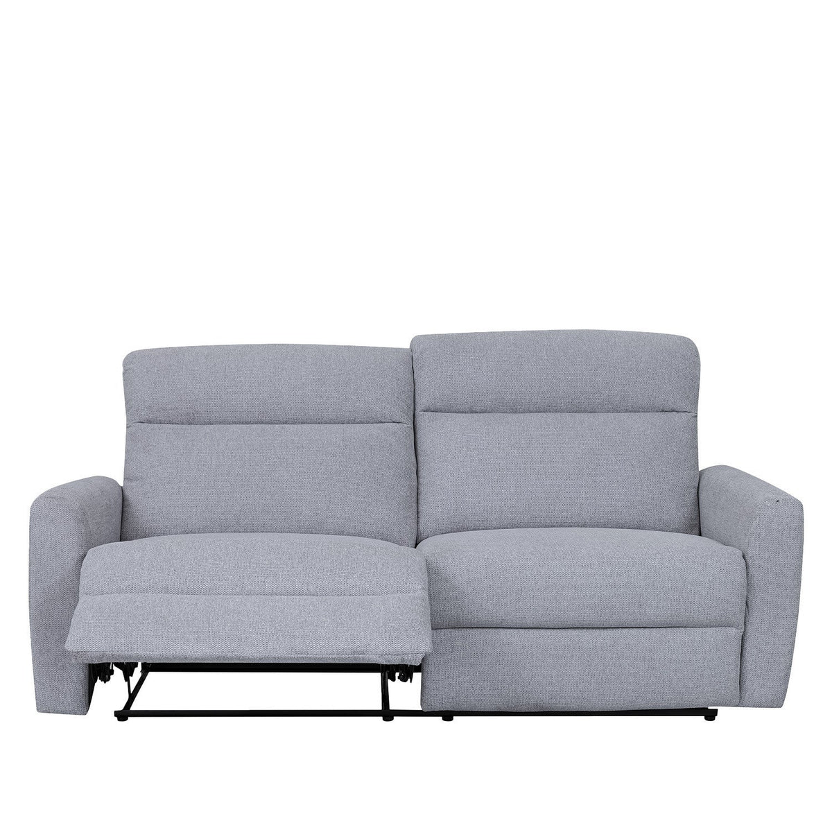 Sofá reclinable 3 cuerpos Milán gris claro