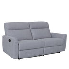 Sofá reclinable 3 cuerpos Milán gris claro