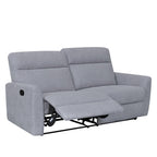 Sofá reclinable 3 cuerpos Milán gris claro