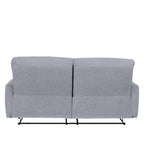 Sofá reclinable 3 cuerpos Milán gris claro