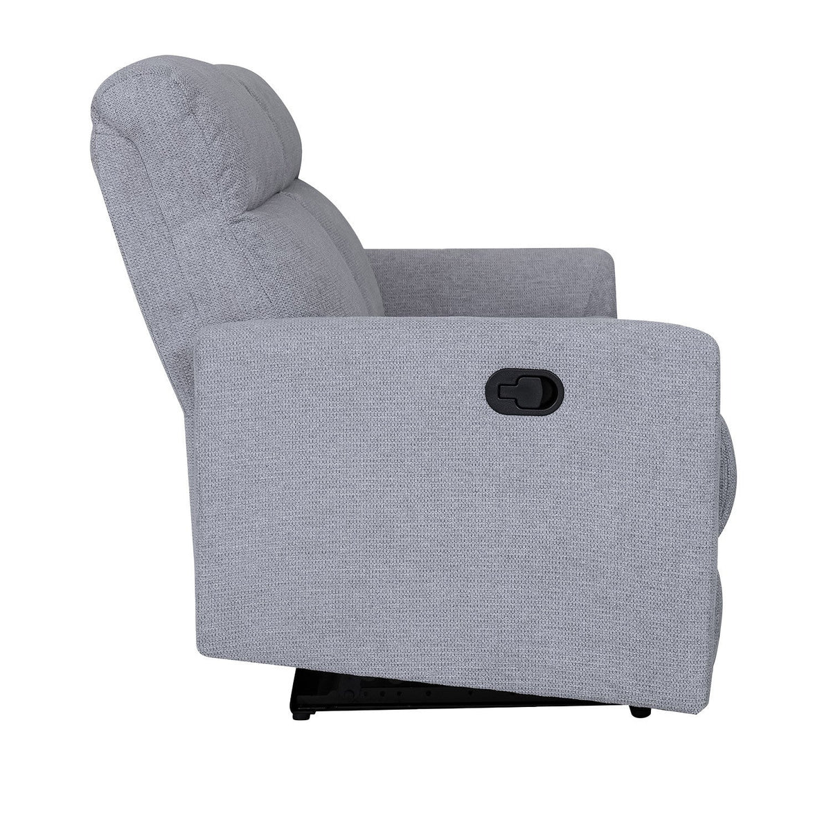 Sofá reclinable 3 cuerpos Milán gris claro