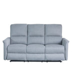 Sofá reclinable 3 cuerpos Milos gris