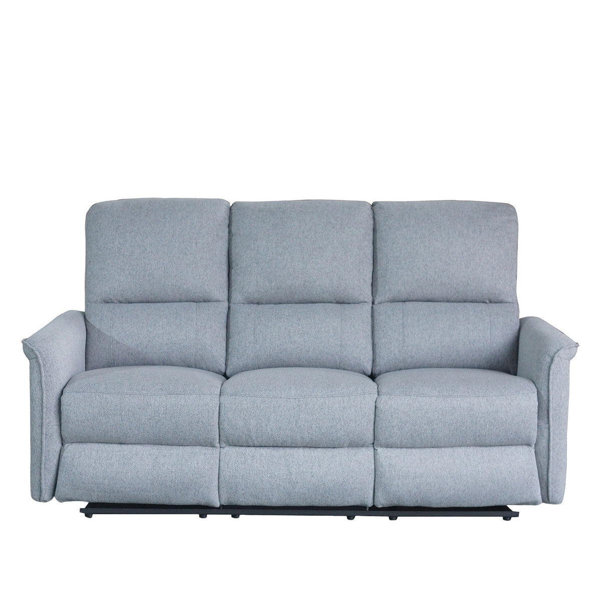 Sofá reclinable 3 cuerpos Milos gris