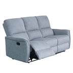 Sofá reclinable 3 cuerpos Milos gris