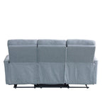 Sofá reclinable 3 cuerpos Milos gris