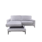 Sofá seccional Versatil gris claro