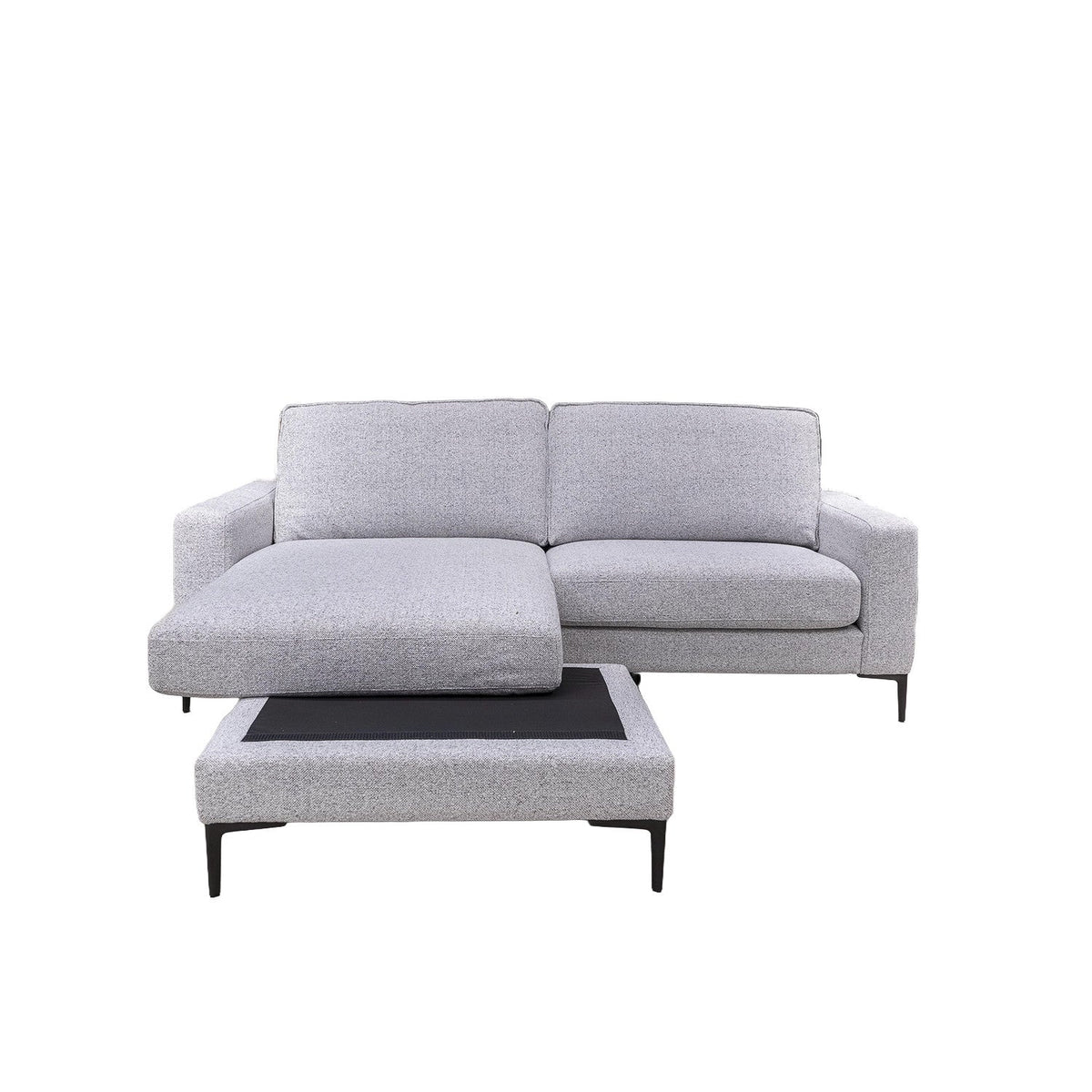 Sofá seccional Versatil gris claro