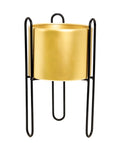 Soporte planta 15x15x28cm negro