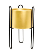 Soporte planta 15x15x28cm negro