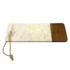 Tabla madera mármol blanco 12x33x2cm